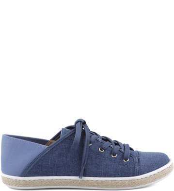 Tênis Calcanhar Dobrável Denim