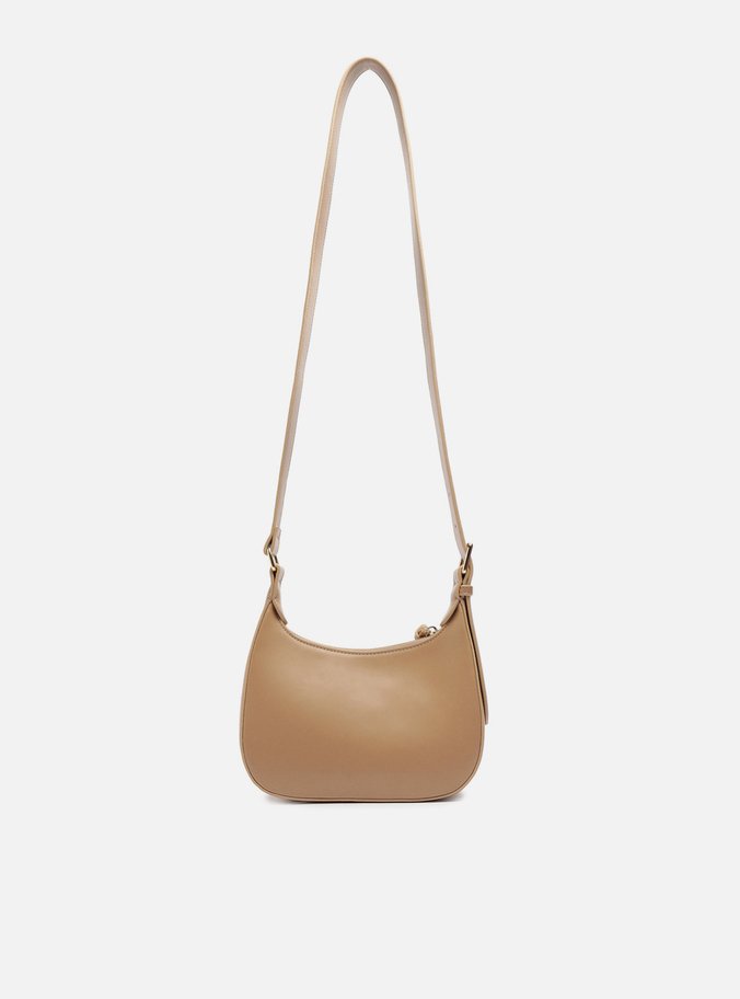 Bolsa Hobo Bege Média Tira Longa