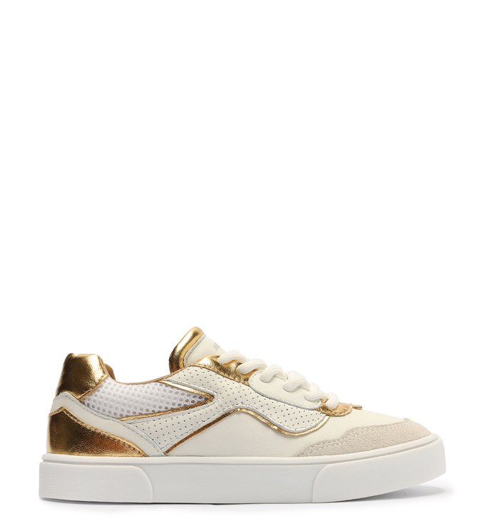 Tênis Branco Dourado Flatform Bambini [PRÉ VENDA]