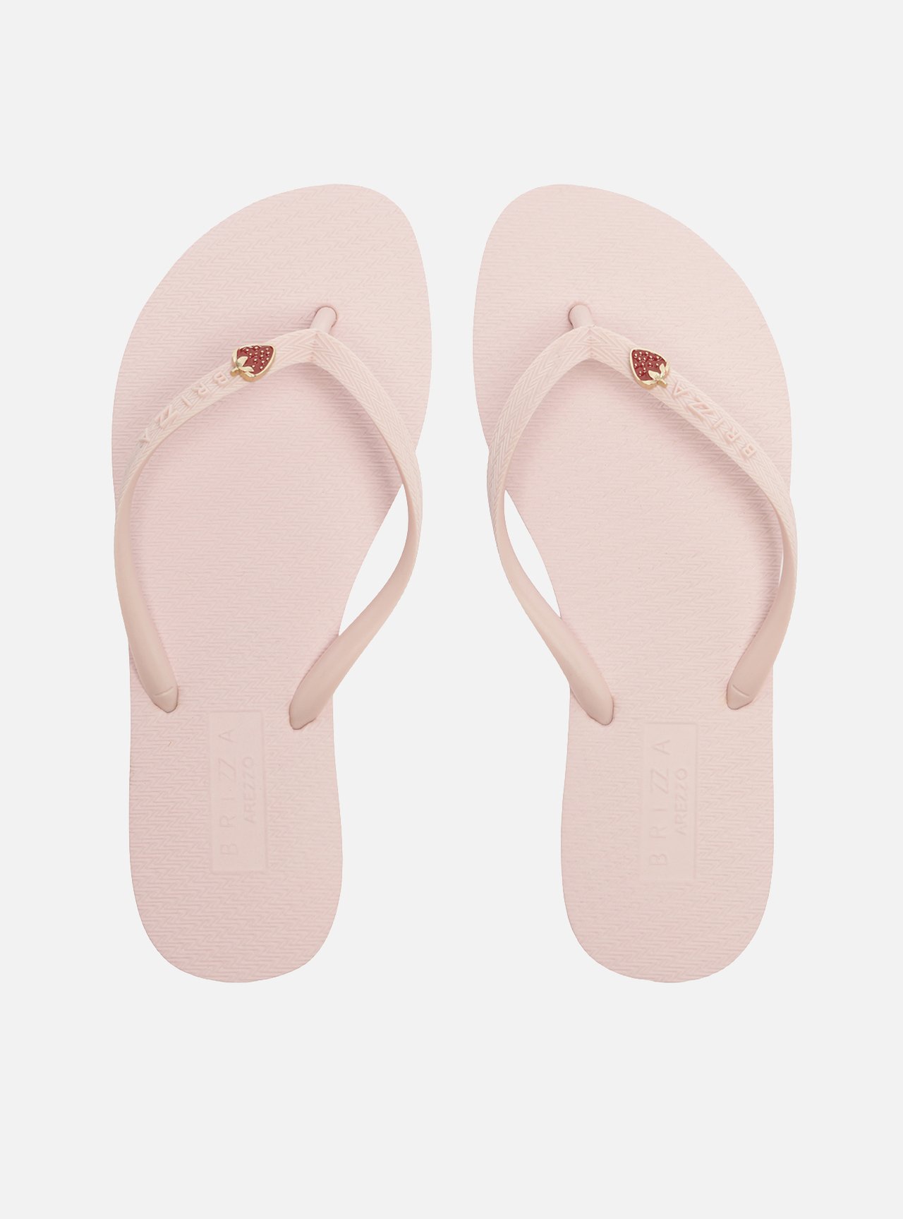 Chinelo de Dedo Rosa Flatform Metais Brizza — foto 1