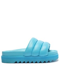 Sandália Azul Flatform Acolchoada