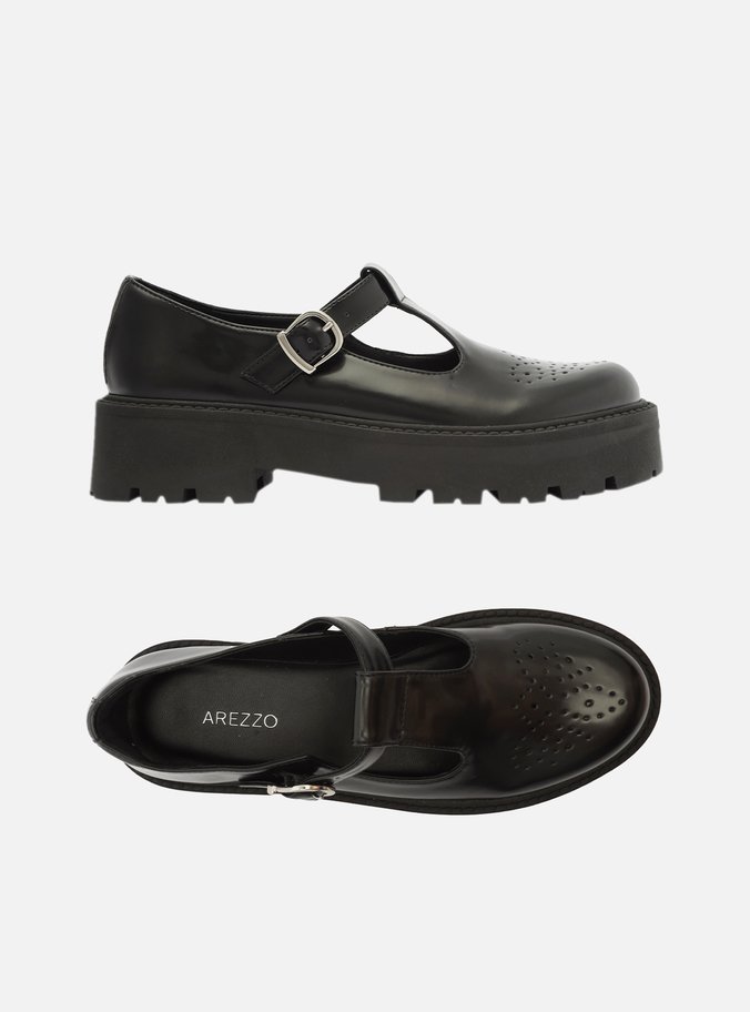 Mocassim Preto Tratorada Ashley