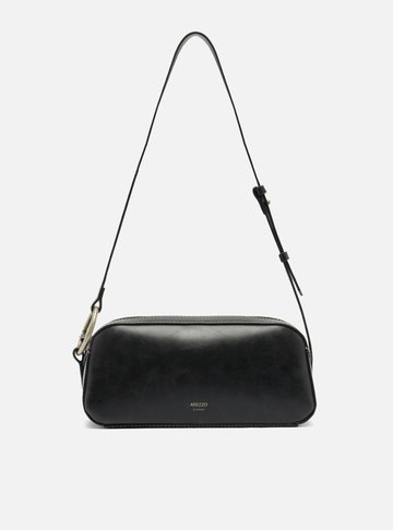 Bolsa Baguete Tiracolo Preta Pequena
