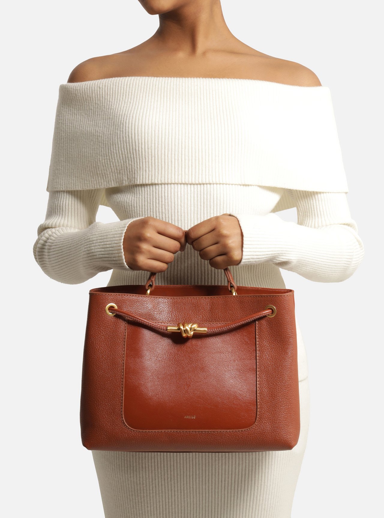 Bolsa Tote Marrom Couro Helena Grande — foto 6