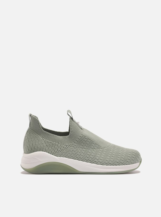 Tênis Slip On Verde Knit Studs