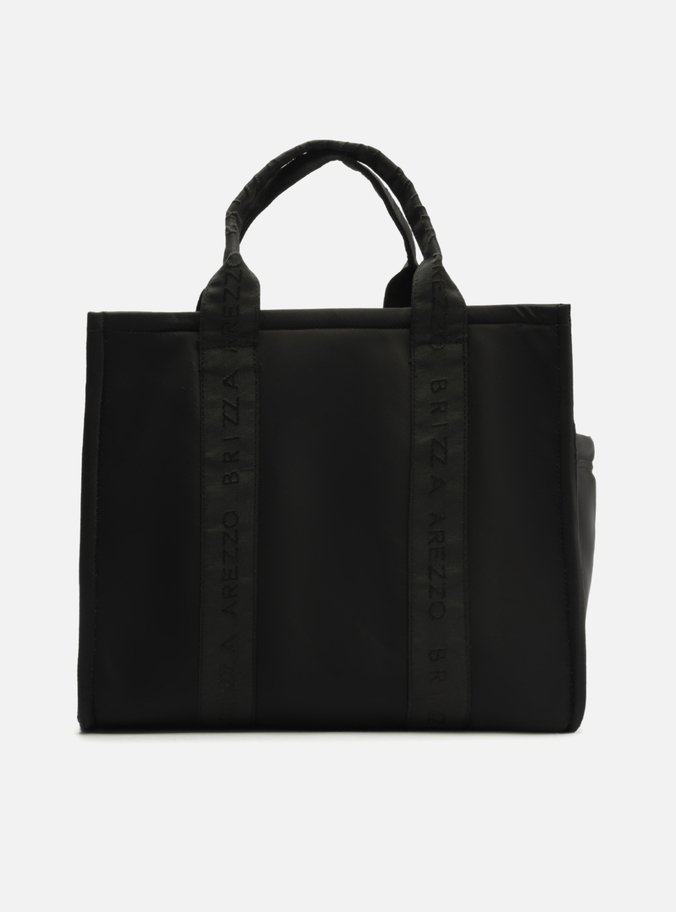 Bolsa Tote Preta Nylon Sporty Grande