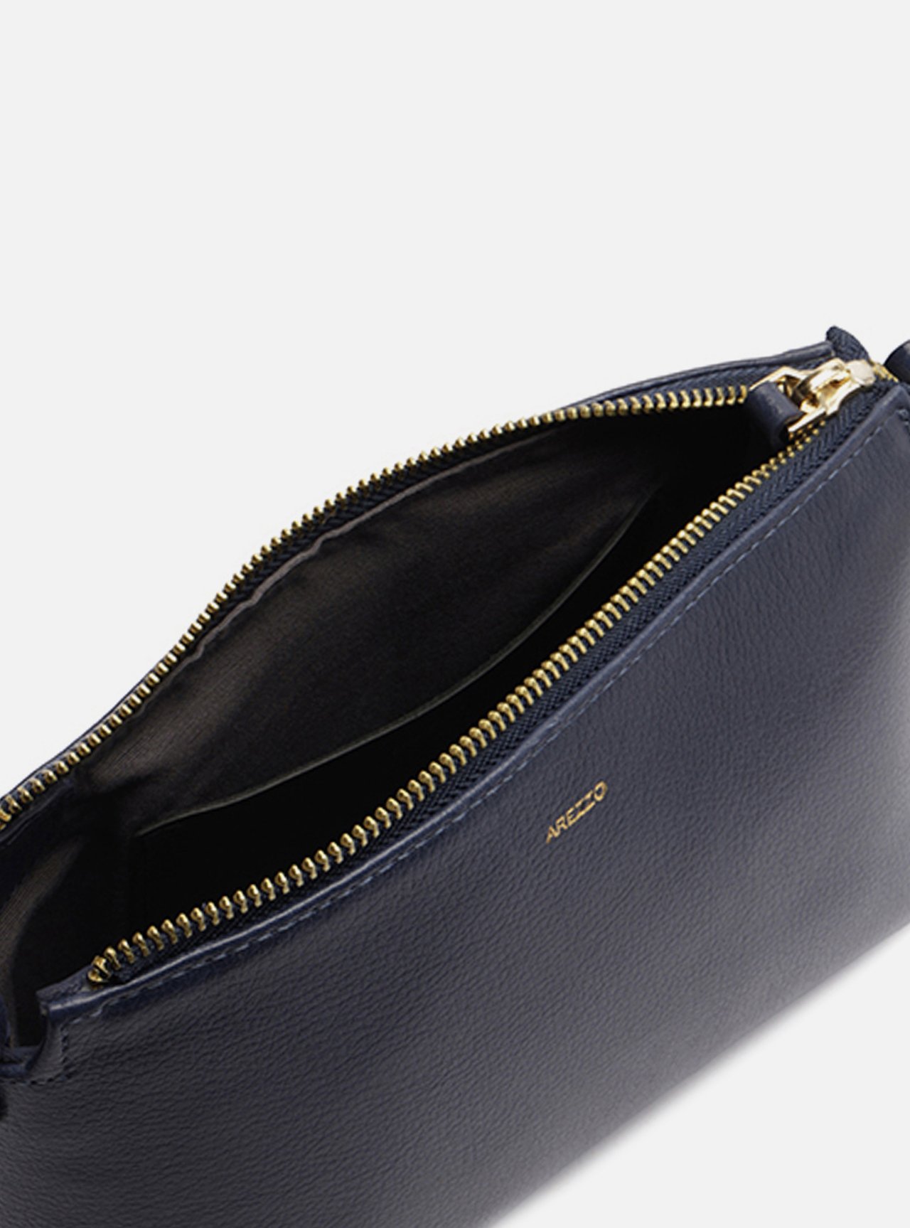 Bolsa Tiracolo Azul Couro Pequena Alça Corrente — foto 4