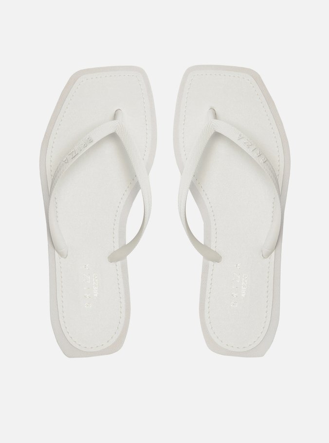 Chinelo de Dedo Branco Square Bicolor Brizza Color