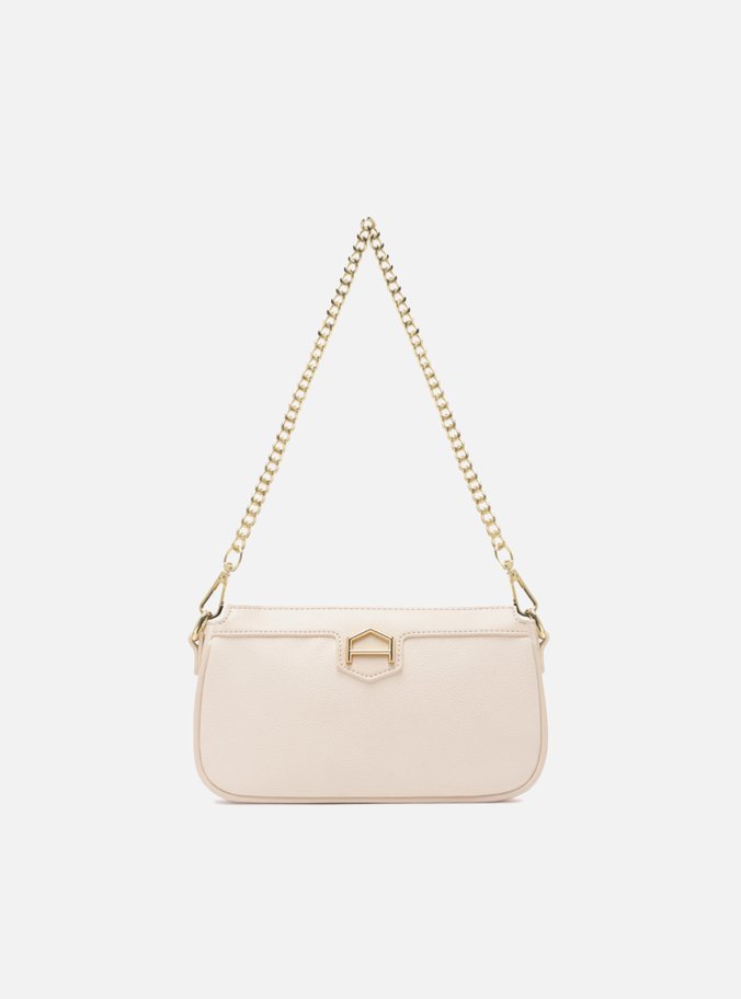 Bolsa Tiracolo Off-White Corrente Dourada
