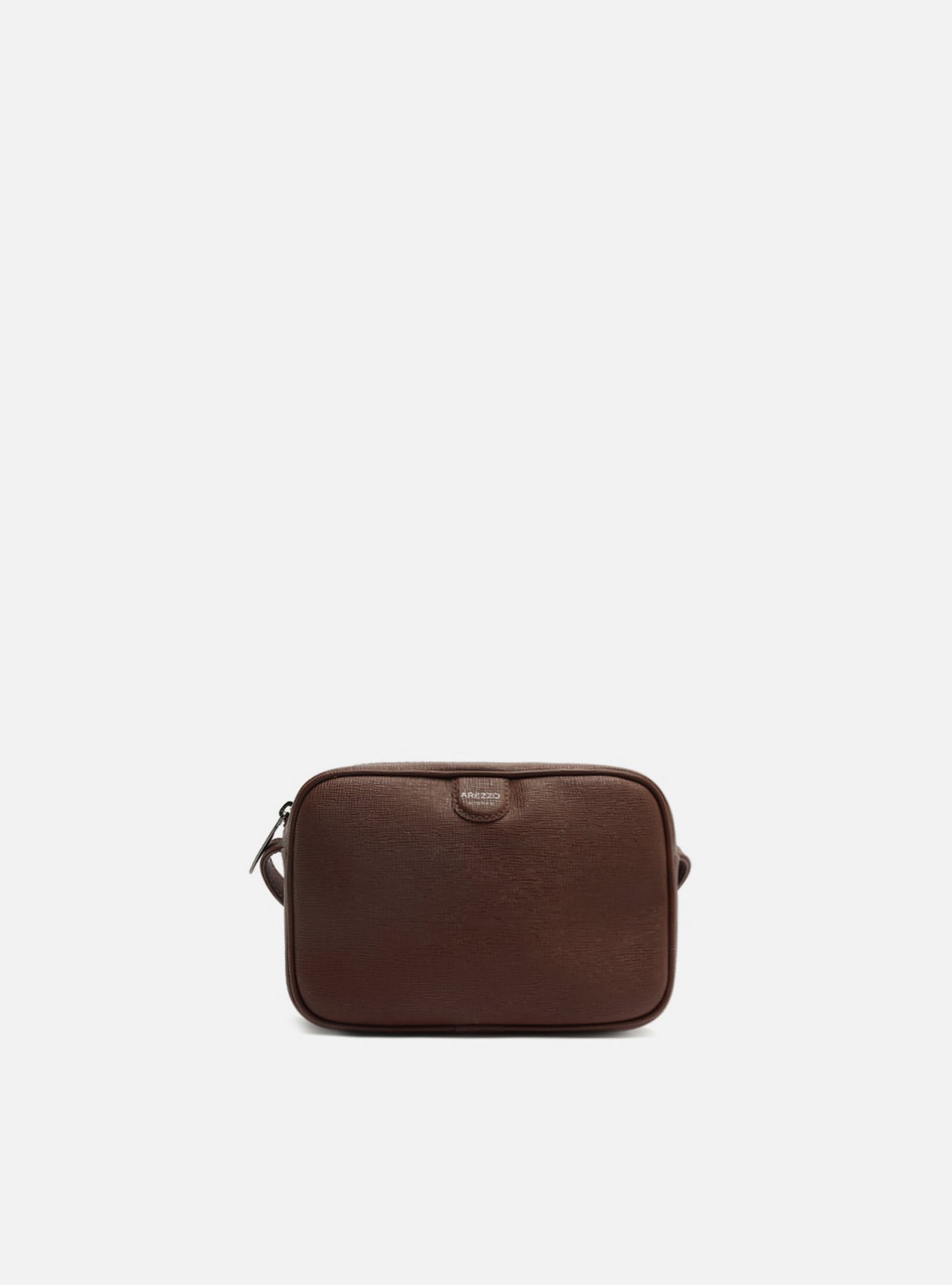 Bolsa Tiracolo Marrom Pequena Metais — foto 1