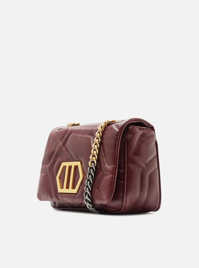 Bolsa Tiracolo Bordô Couro Emma Média