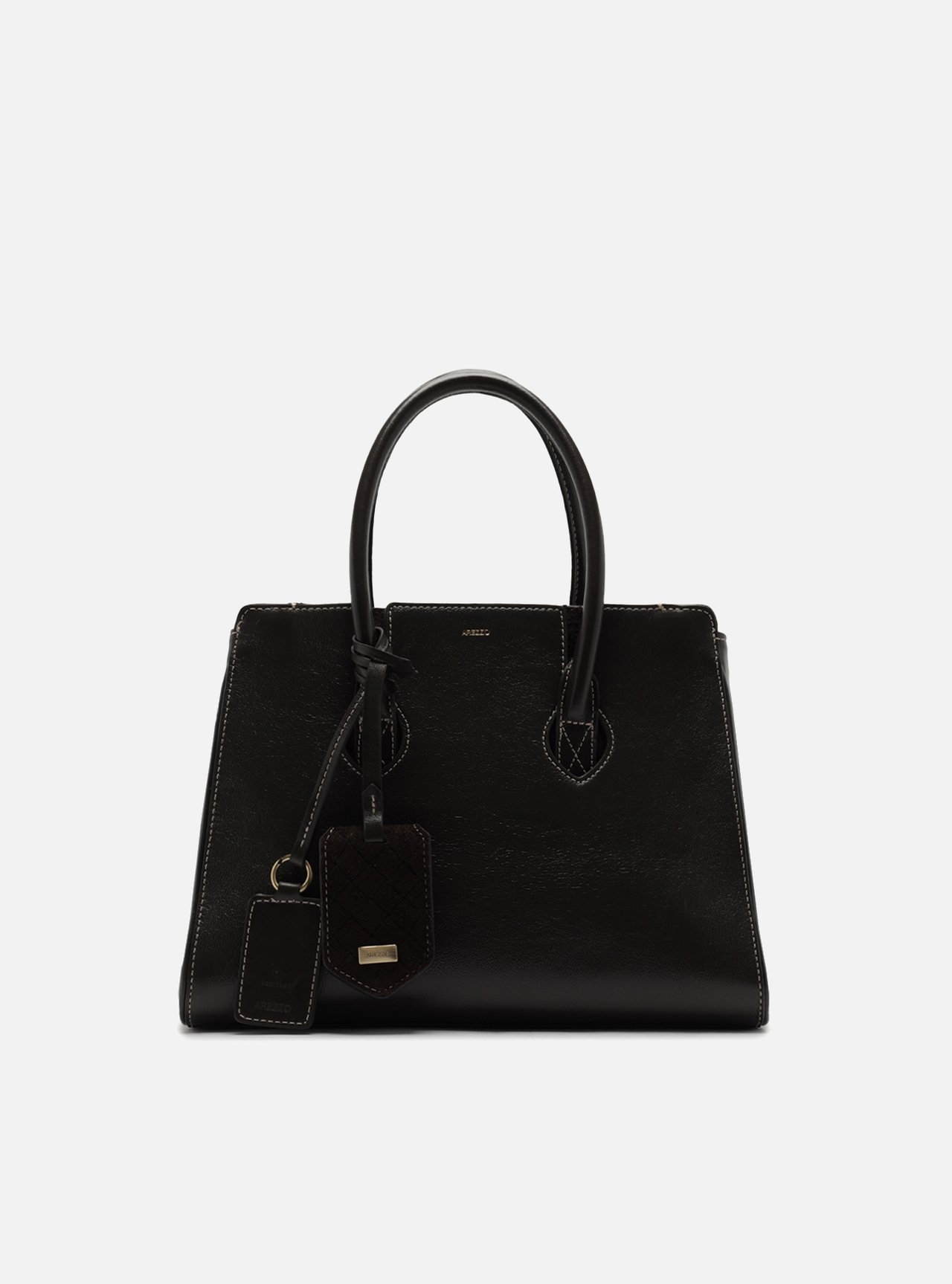 Bolsa Tote Marrom Couro Heritage Média — foto 1