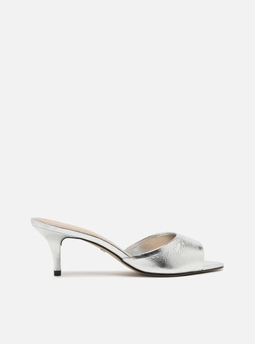Mule Prateada Salto Fino Tira