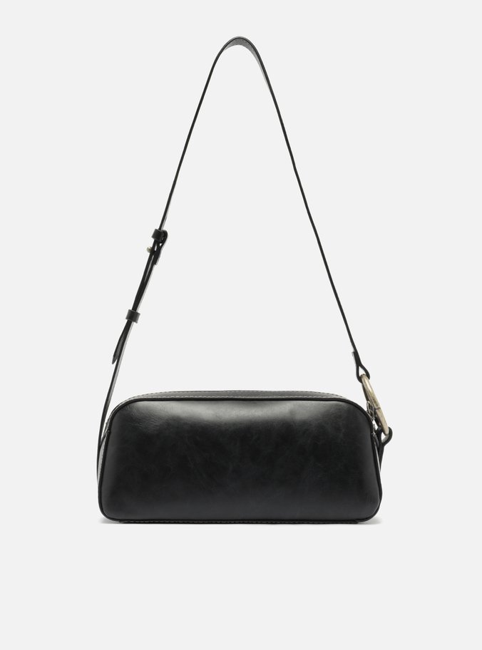 Bolsa Baguete Tiracolo Preta Pequena