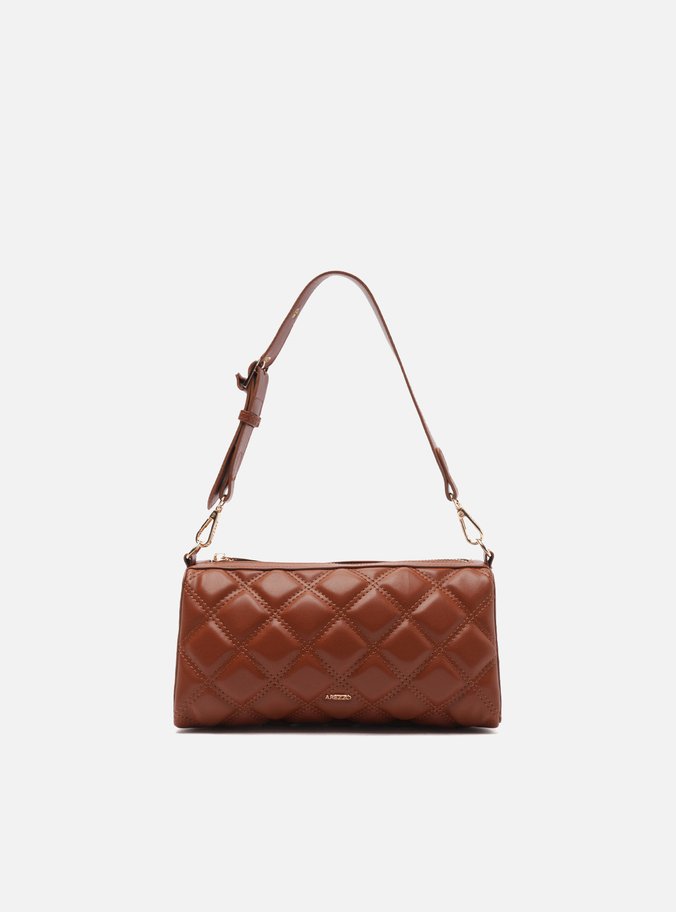 Bolsa Shoulder Marrom Pequena Matelassê