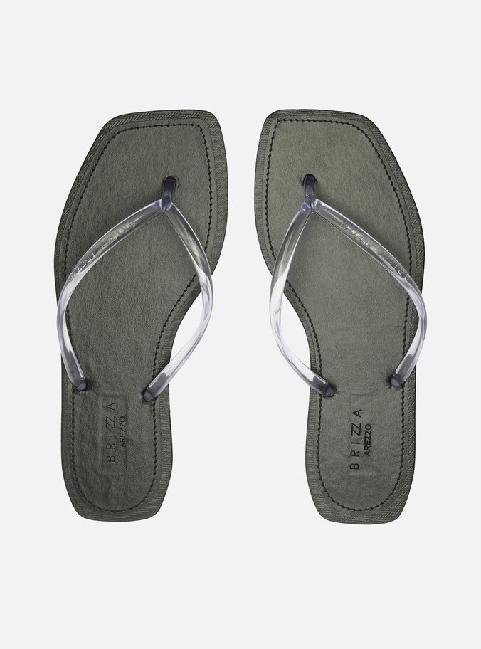 Chinelo de Dedo Preto Square Brizza