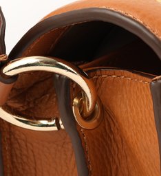Bolsa Satchel Marrom Couro Turim Média Bolsa Satchel Marrom Couro Turim Média