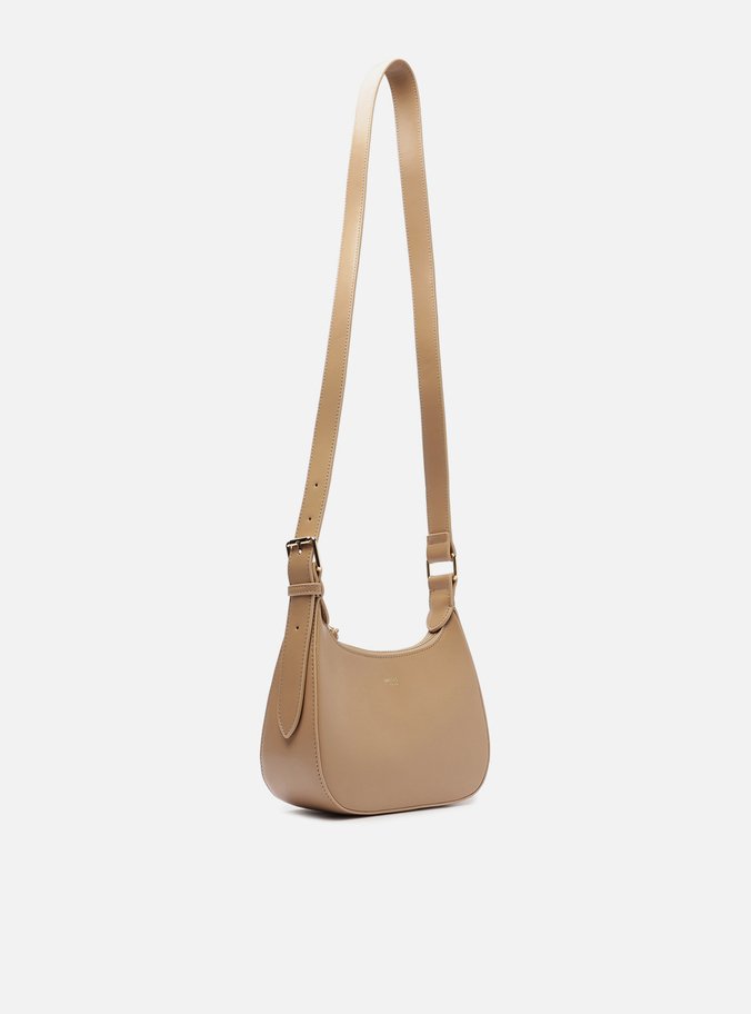 Bolsa Hobo Bege Média Tira Longa