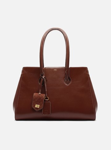 Bolsa Shopping Caramelo Couro Heritage Grande