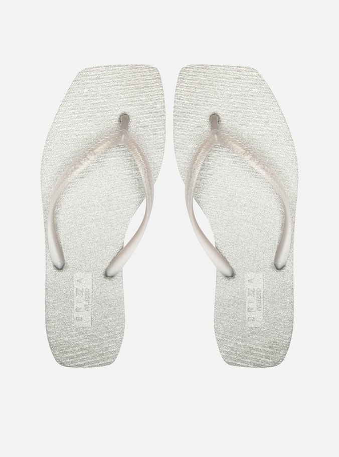 Chinelo de Dedo Prata Square Brizza