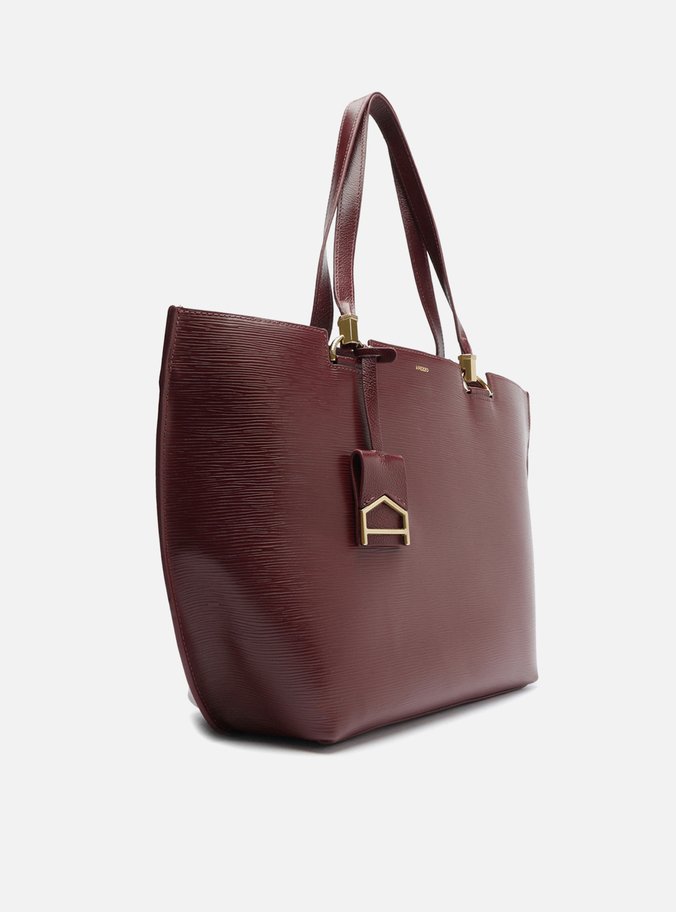 Bolsa Shopping Vermelha Couro Abraccio Grande