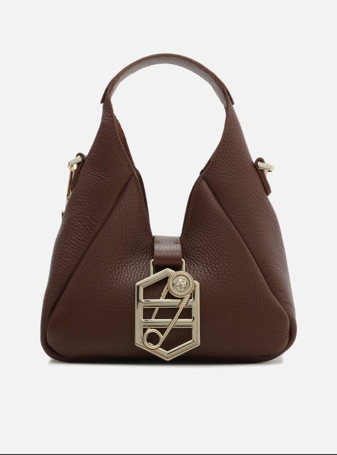 Bolsa Tiracolo Marrom Couro Kopenhagen Média