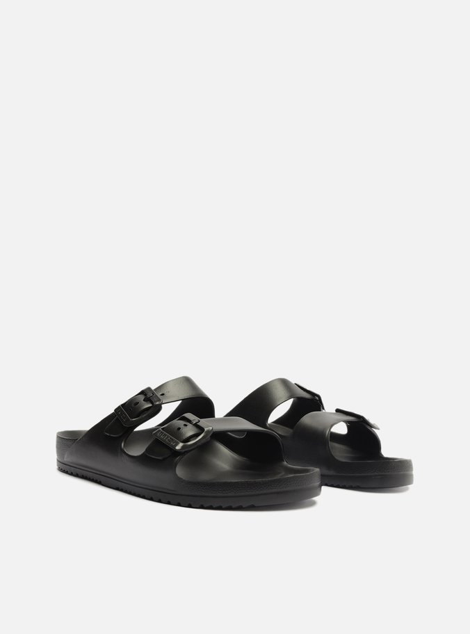 Slide Preto Flatform Tiras Brizza