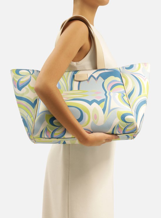 Bolsa Shopping Estampada Laura Grande Arezzo