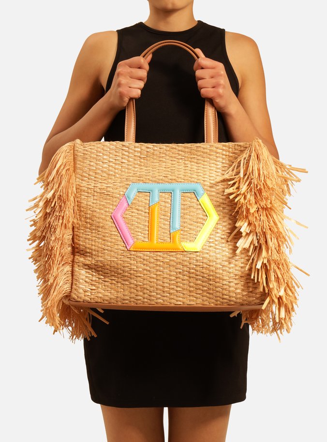 Bolsa Tote Bege R fia Grande Arezzo