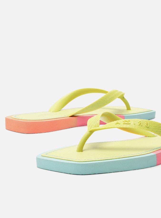Chinelo de Dedo Amarelo Square Color Brizza