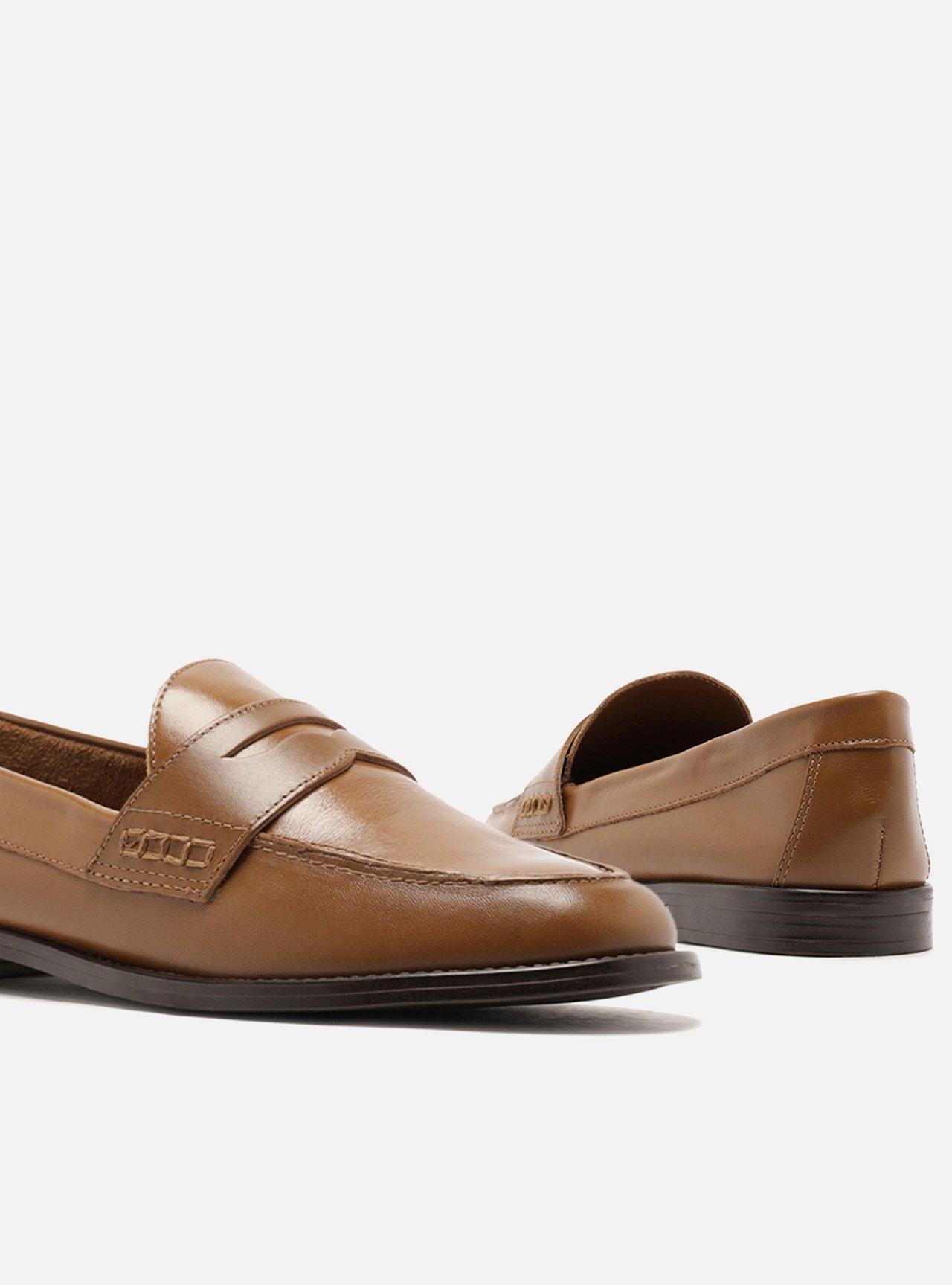 Mocassim Marrom Couro Tira Classic — foto 4