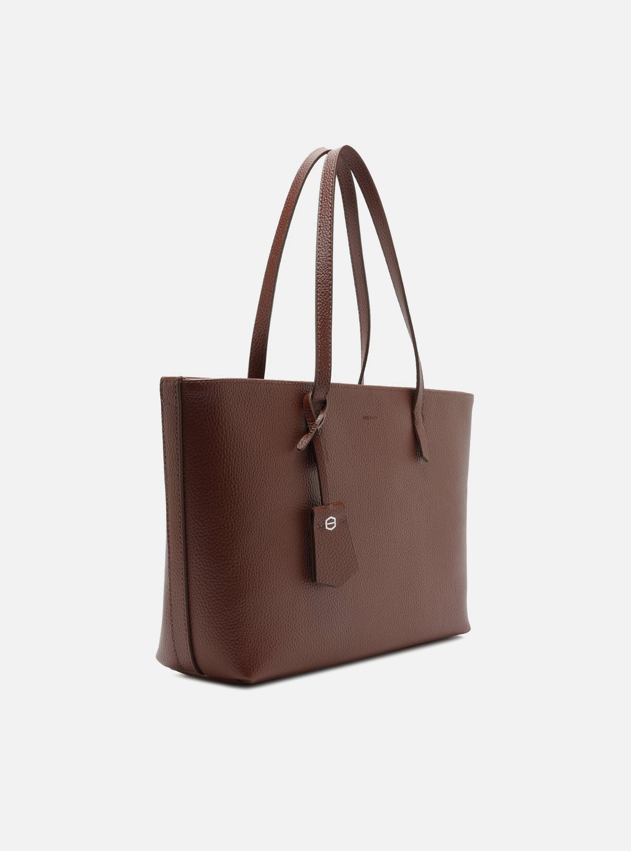 Bolsa Shopping Marrom Grande Granulada — foto 5