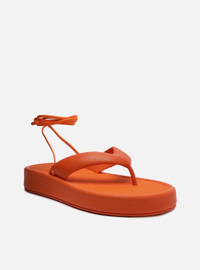Laranja Lima Sandalia Rasteira Flat Sandália Rasteira Laranja
