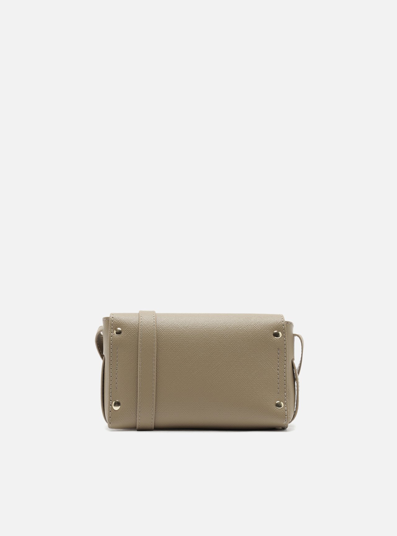 Bolsa Tiracolo Cinza Pequena Envelope — foto 3