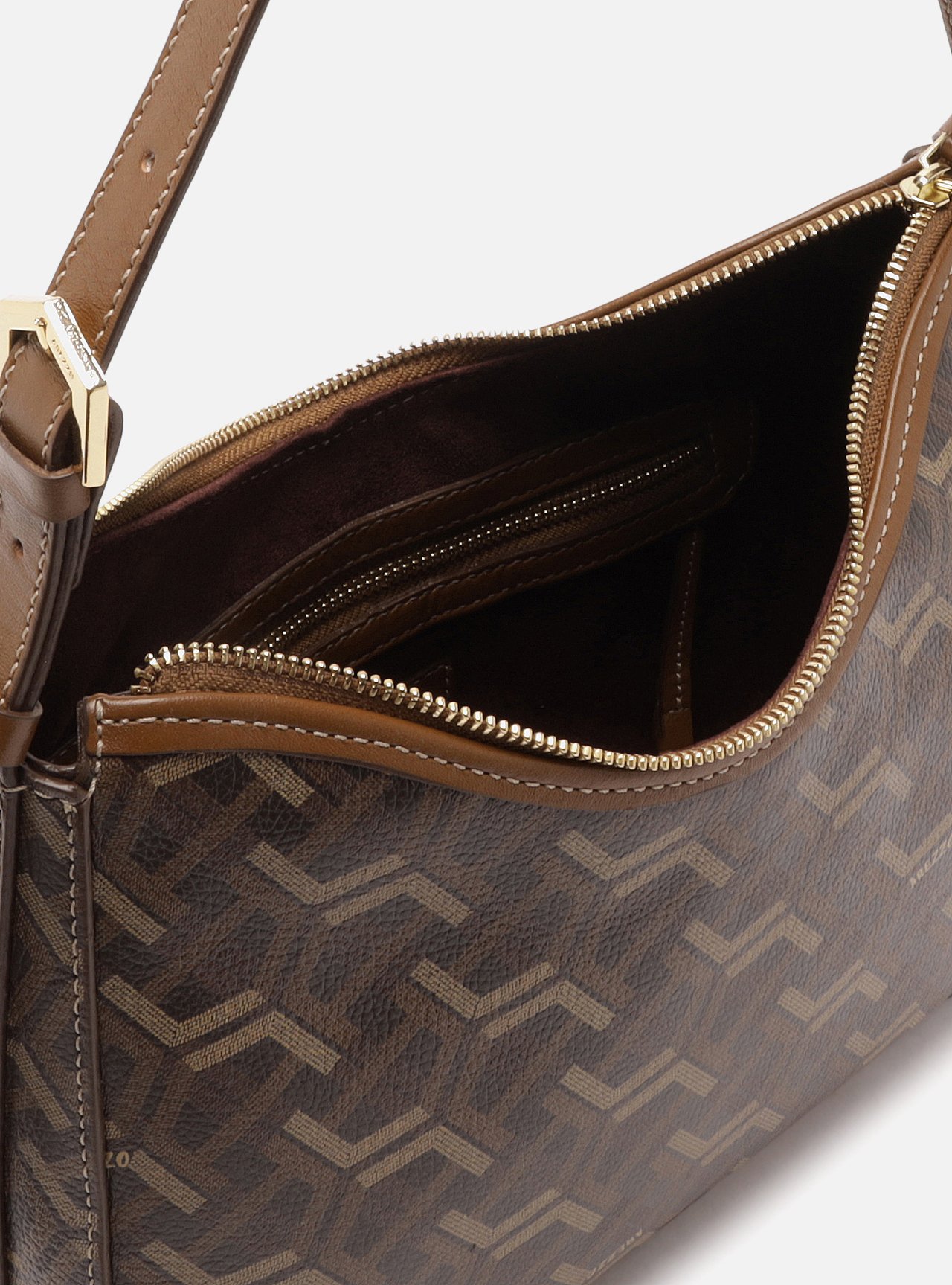 Bolsa Shoulder Multineutra Couro Média Monograma — foto 4