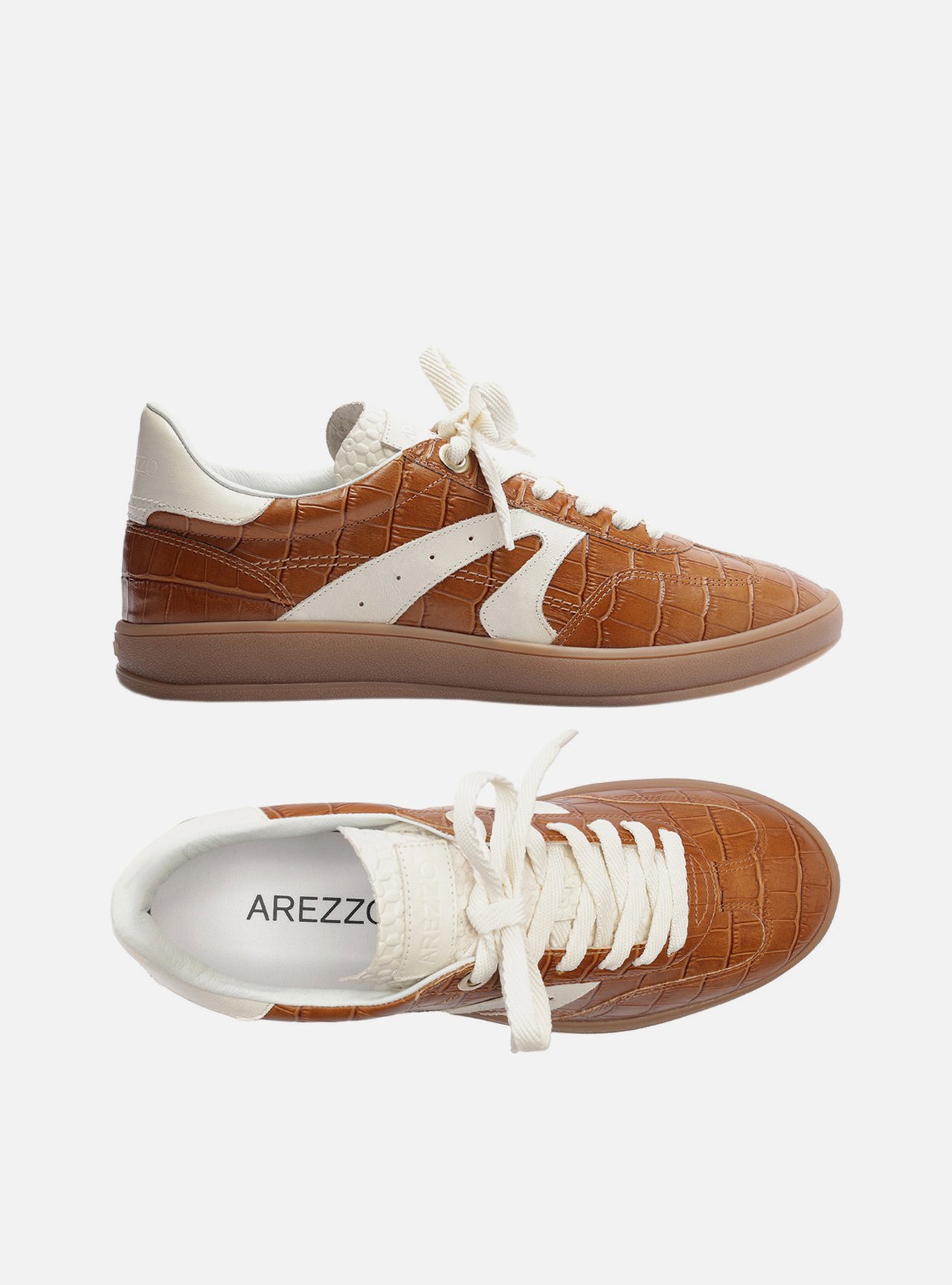 Tênis Marrom Croco Amarração ARZ72 — foto 5