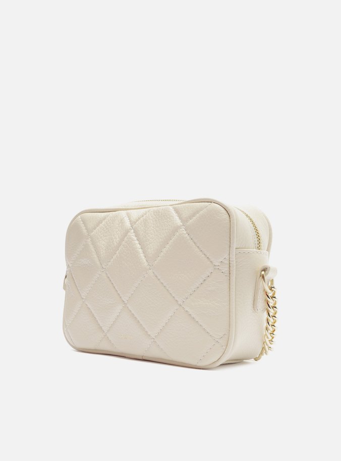 Bolsa Tiracolo Branca Couro Matelassê Gab Pequena