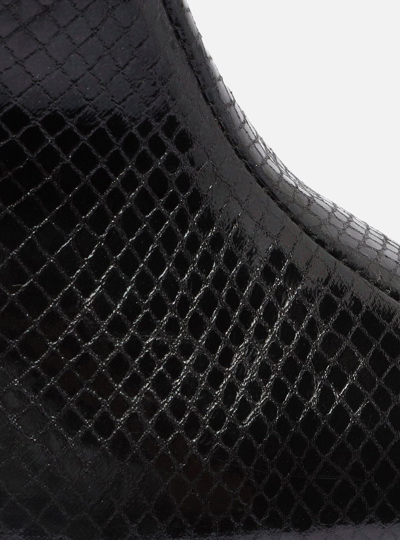 Bota Preta Snake Cano Médio Salto Fino — foto 6