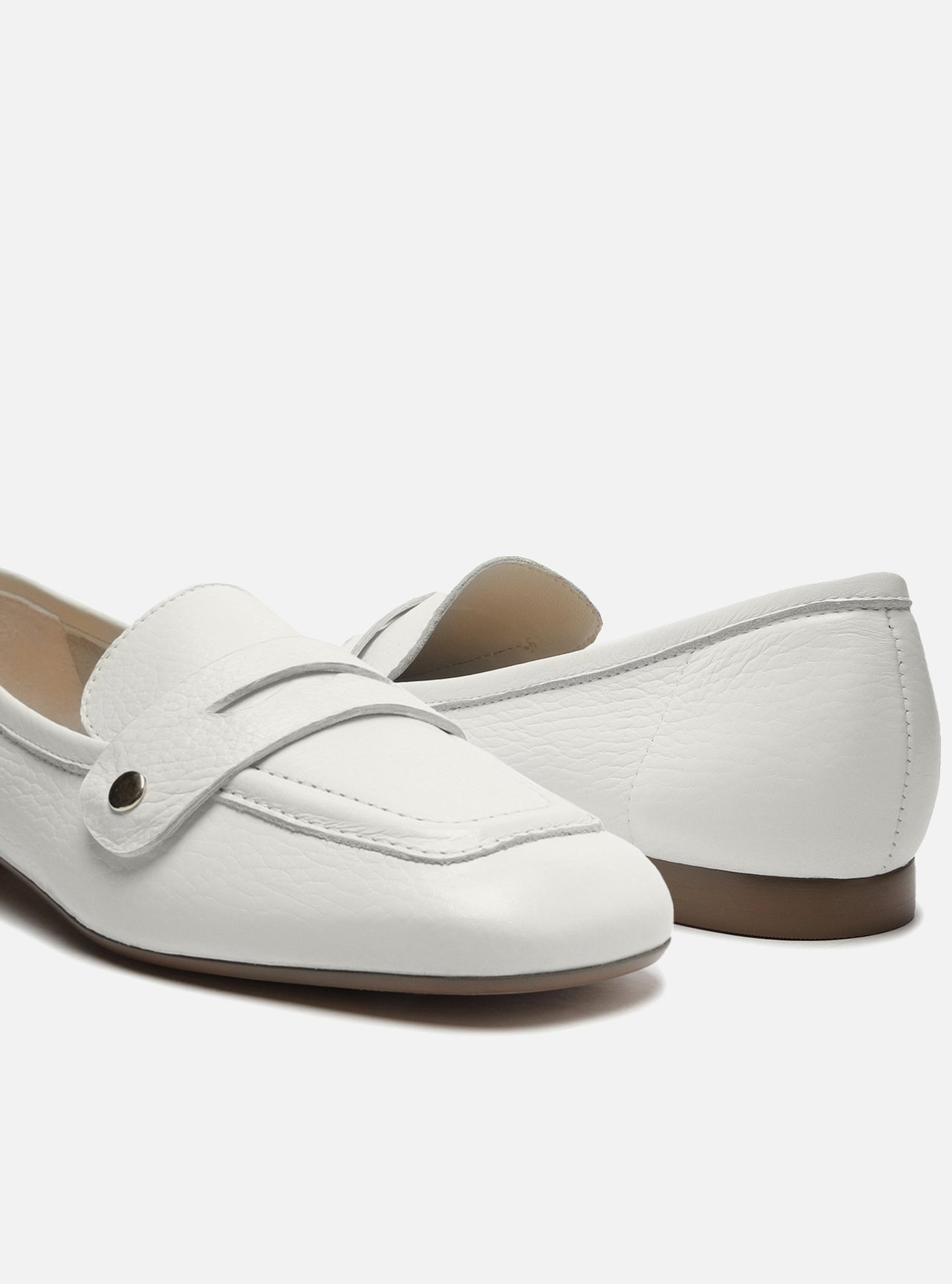 Loafer Branco Couro Bridão Switch com Troca de Bridão — foto 4