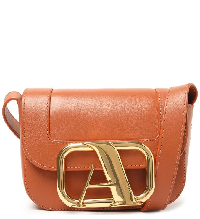 Bolsa Tiracolo Marrom Couro Pequena Speciale