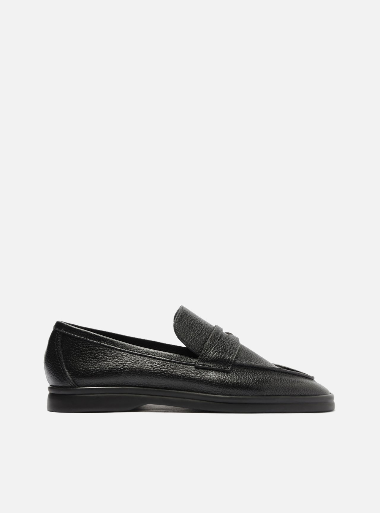 Mocassim Preto Couro Tira Classic — foto 1