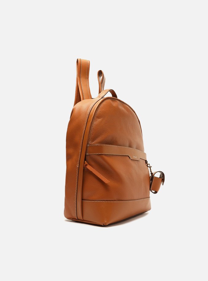 Mochila Marrom Couro Bee.ZZ Bari Grande