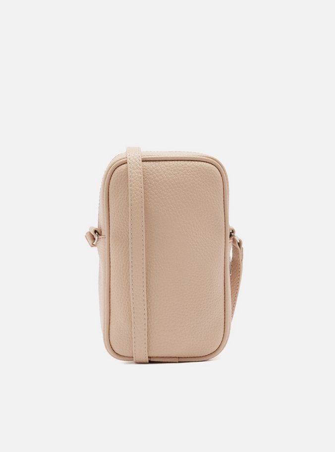 Mini Bolsa Bege Tina Porta-Celular