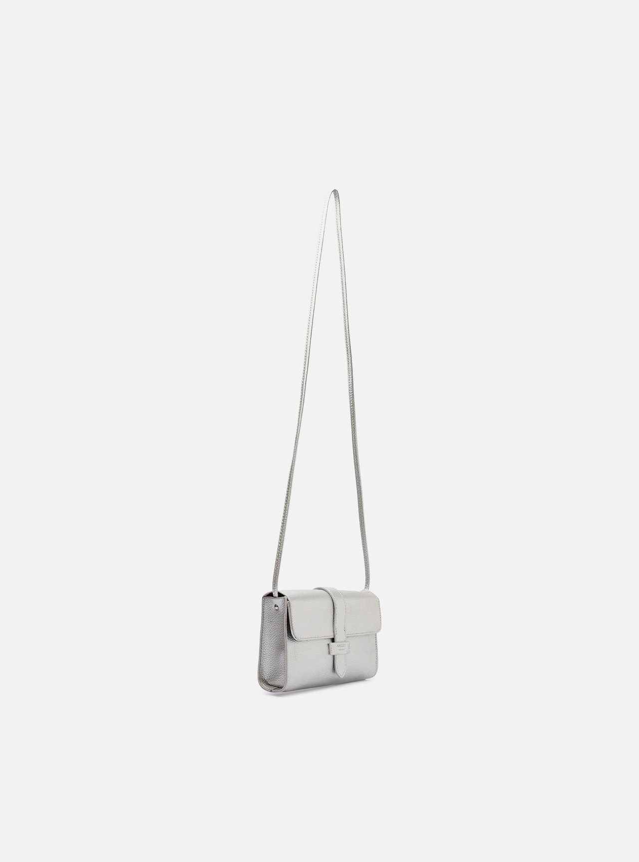 Bolsa Tiracolo Prateada Betina Pequena — foto 4