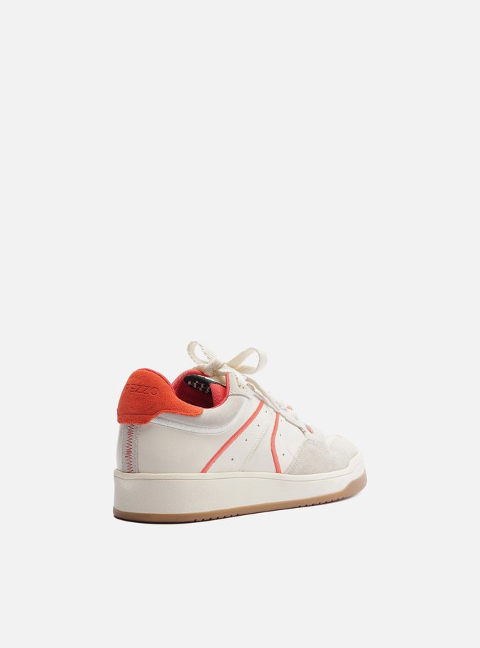 Tênis Branco Multimaterial Amarração Mix Urban