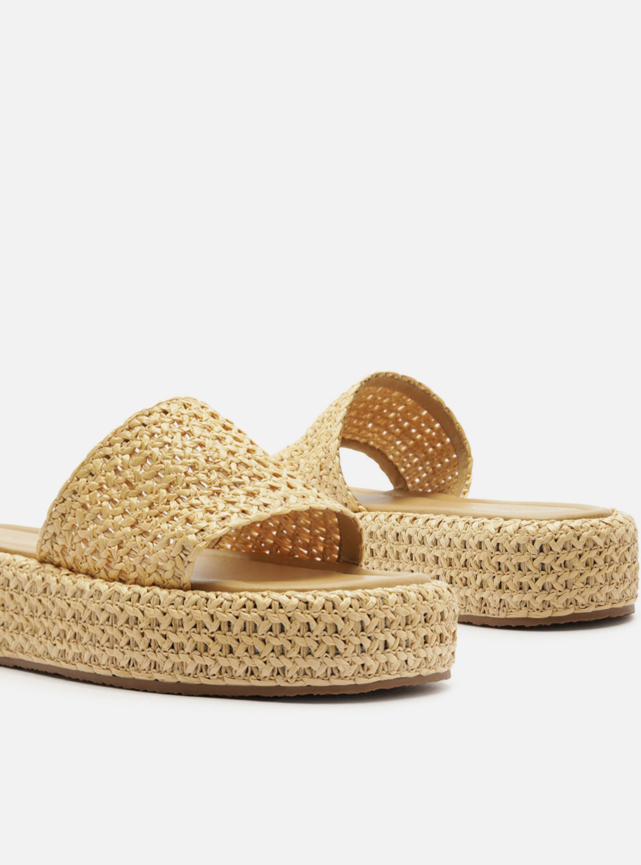 Tamanco Palha Natural Flatform Tira Emma — foto 4