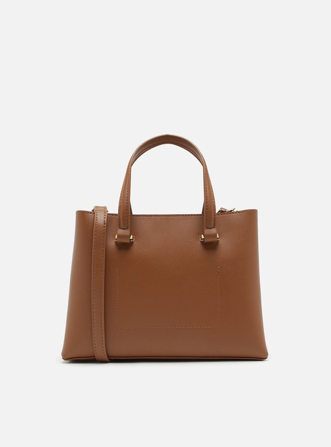 Bolsa Tote Marrom Média Básica