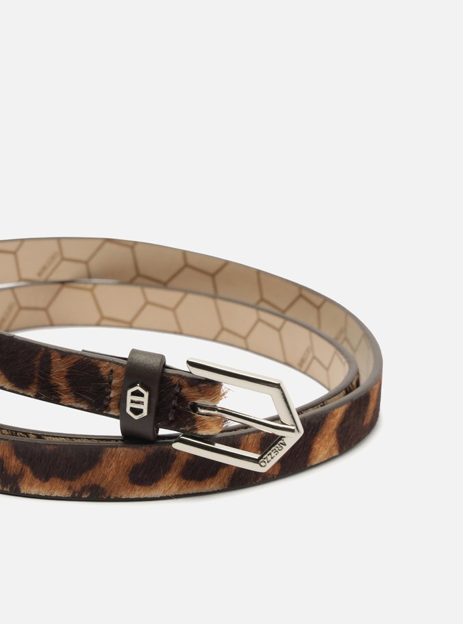 Cinto Animal Print Onça Pelo Fino