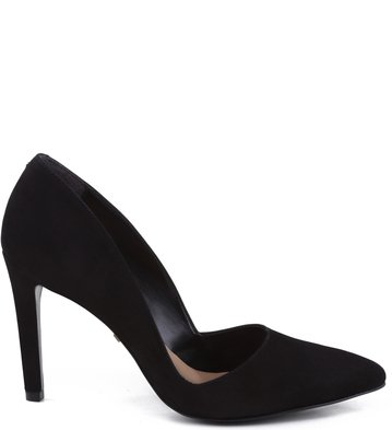 Scarpin Nobuck City Preto