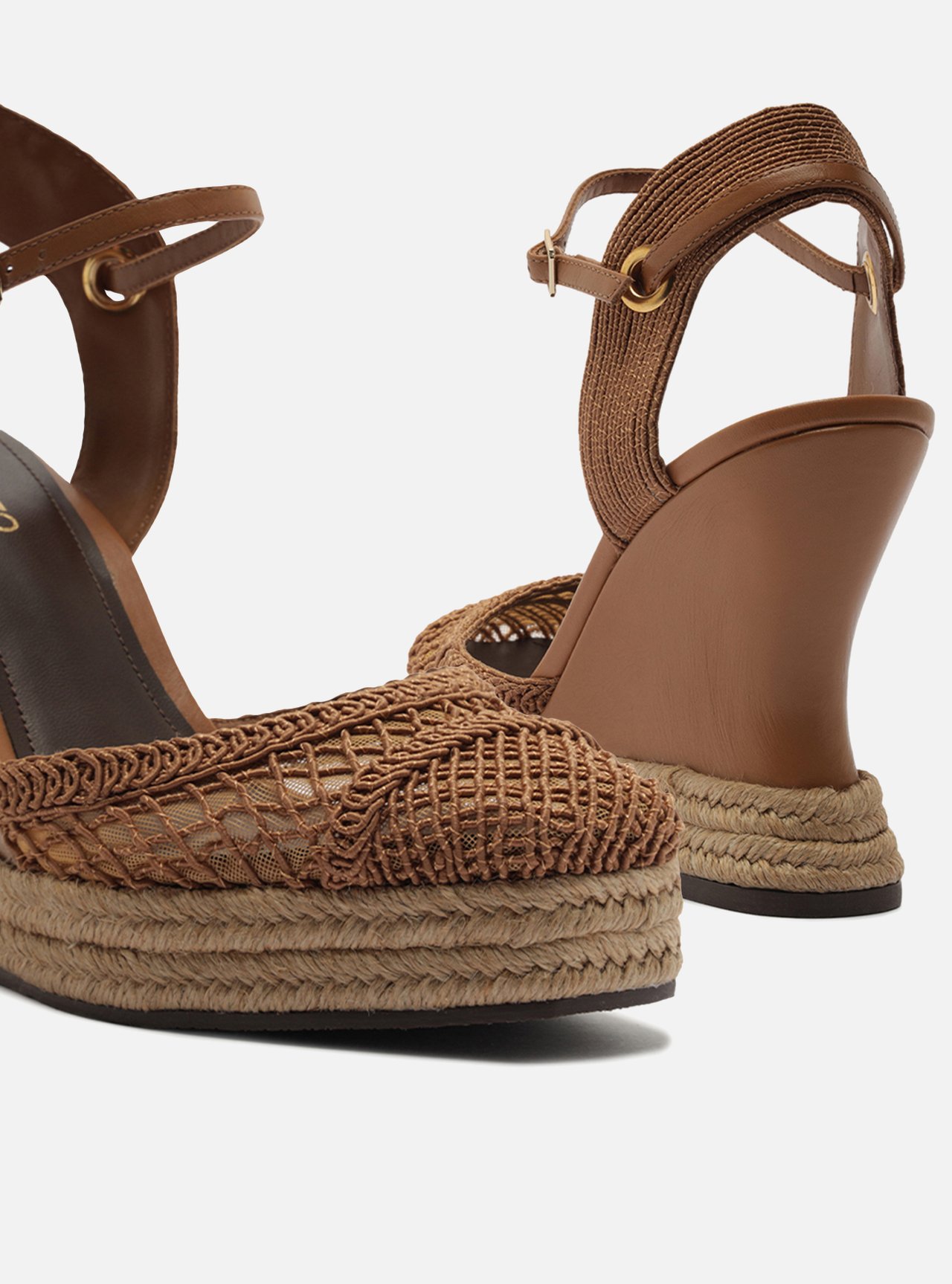Espadrille Nude Slingback Plataforma Bordada — foto 4